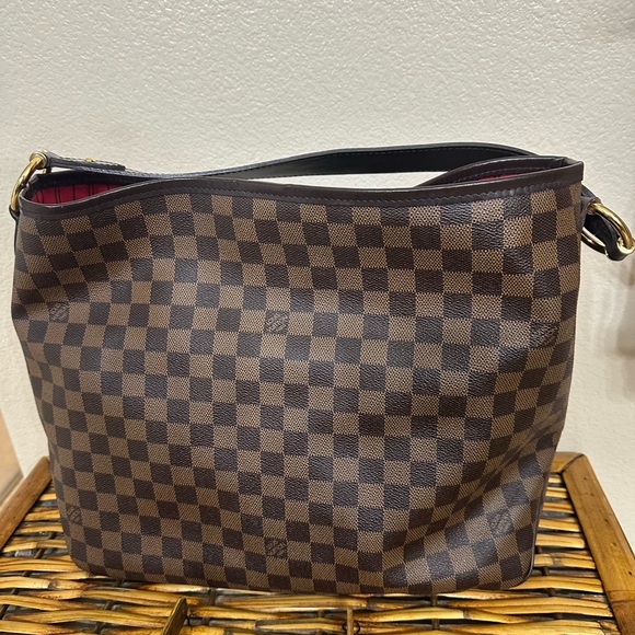 Authentic Louis Vuitton Delightful MM Damier Ebene With Matching Wallet - Picture 15 of 16